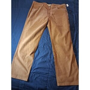 Goodthreads Corduroy 40Wx32L Men's Straight Fit Stretch Khaki Brown Pants